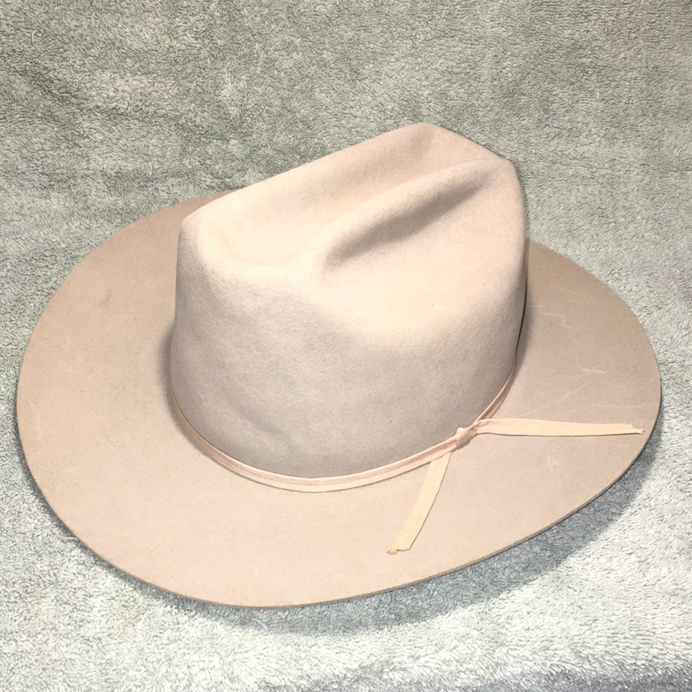 Bradford Long oval wide brim hat 7 silverbelly cross plains beaver glyco-tite